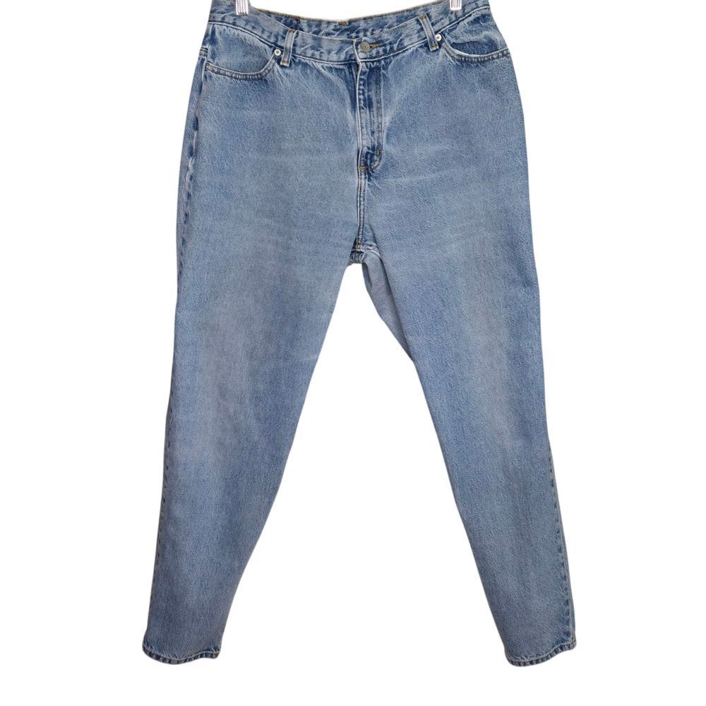 Vintage Faded Glory Mom Jeans Light Wash High Waist Denim Retro Women's 18 Tall